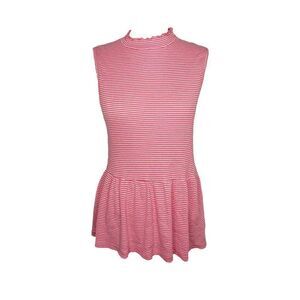 t.la Stripe Peplum Top